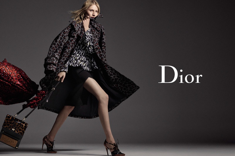 Photographed by Steven Meisel, Julia Nobis hits her stride in Dior's fall 2016 advertising campaign