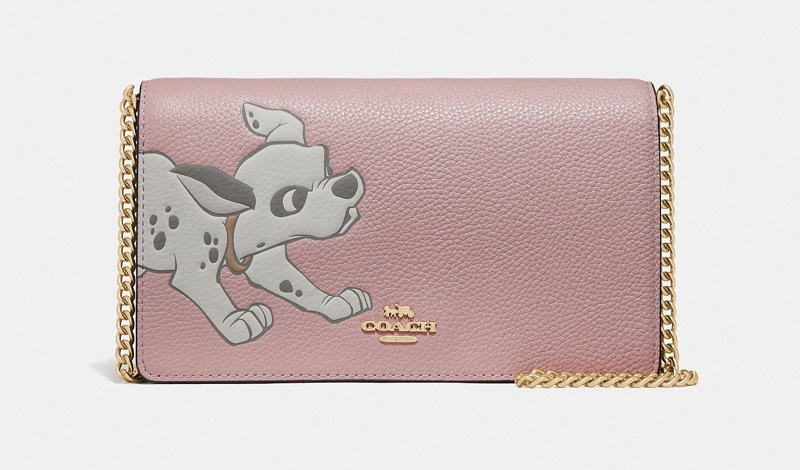 Disney x Coach Callie Foldover Chain Clutch with Dalmatian $325