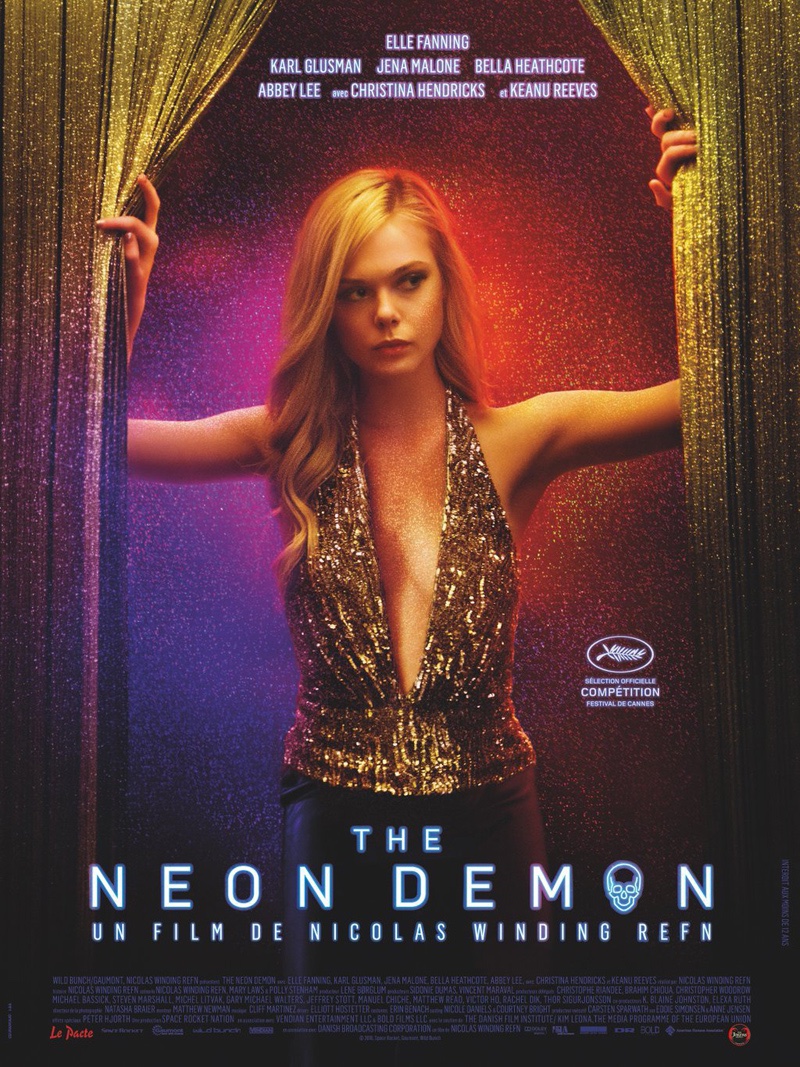 Elle Fanning on The Neon Demon movie poster