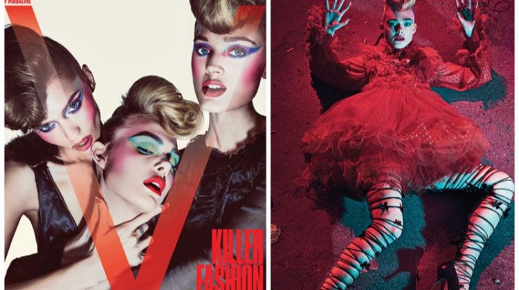 Elle Fanning Goes Full On Vamp for V Magazine's Pre-Fall Issue