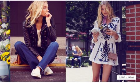 Elsa Hosk Has a Chic Summer Outing in the City for Free People