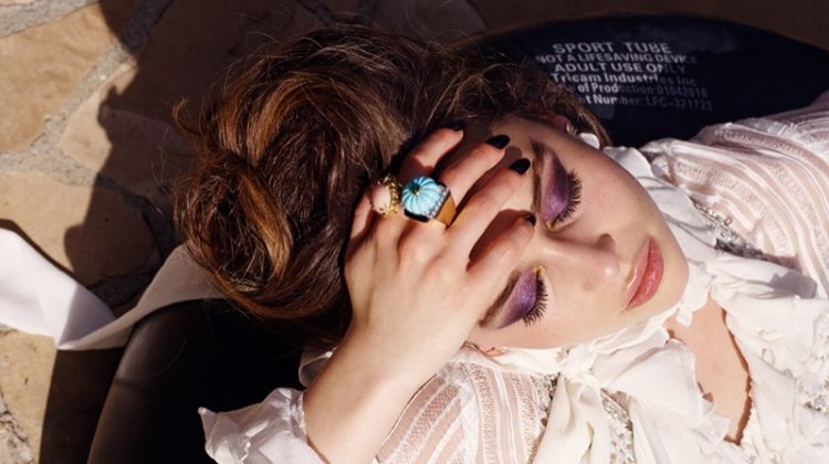 Emilia Clarke Wears Glamorous Makeup Looks for Violet Grey