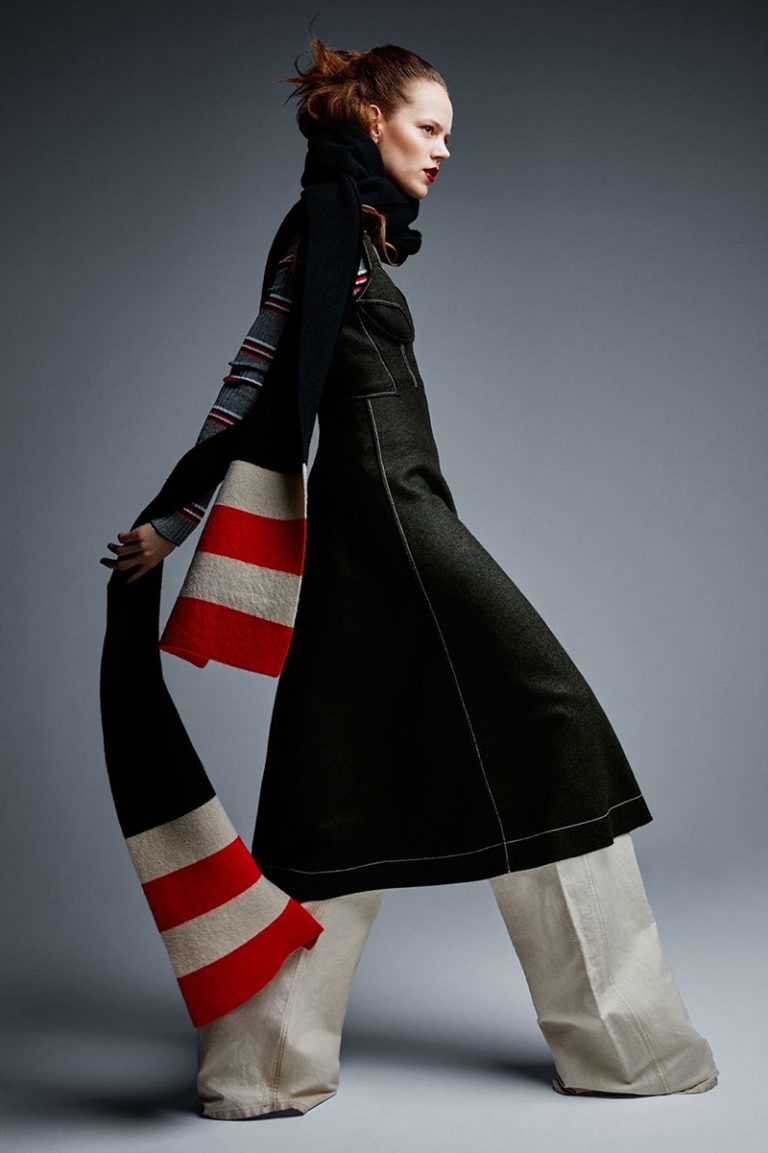 Freja Beha Erichsen Poses in Statement Making Styles for Vogue UK ...