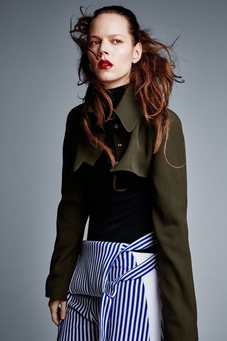 Freja Beha Erichsen Poses in Statement Making Styles for Vogue UK