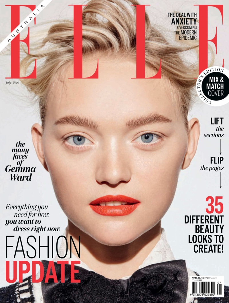 Gemma Ward on ELLE Australia July 2016 Cover