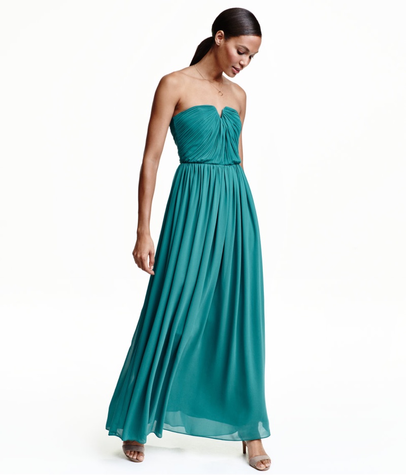 H&M Chiffon Maxi Dress