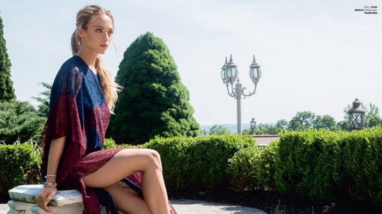 Hannah Ferguson Models Boho Styles for Marie Claire Czech