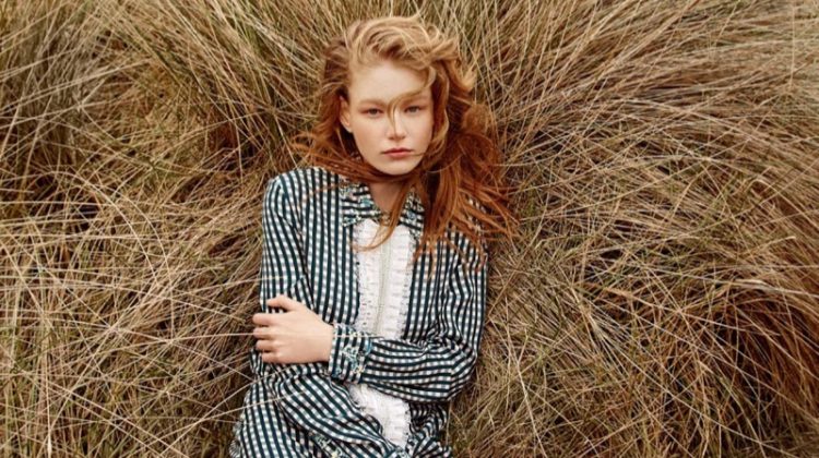 Hollie-May Saker Models the Pre-Fall Collections for Harper's Bazaar UK