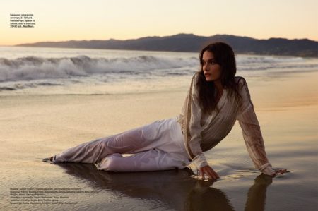 Jessica Sikosek Hits the Beach for Glamour Russia Editorial
