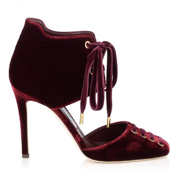 jimmy choo velvet booties
