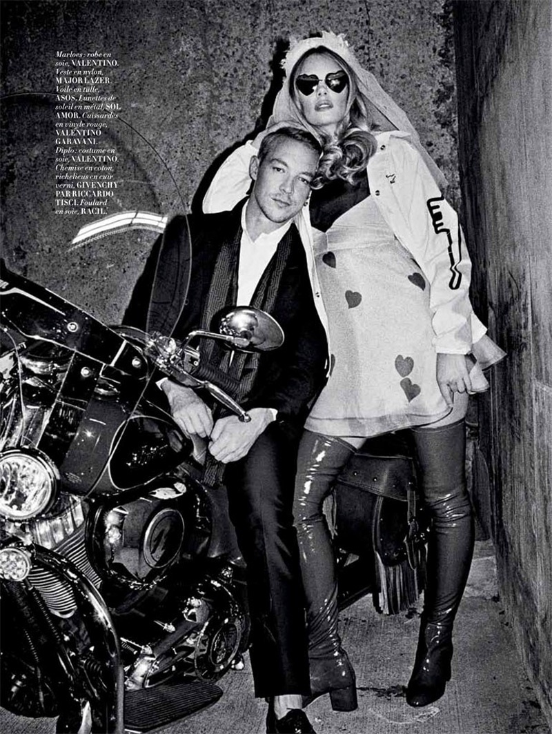 Photographed by Alexei Hay, Marloes Horst and Diplo have a Las Vegas wedding