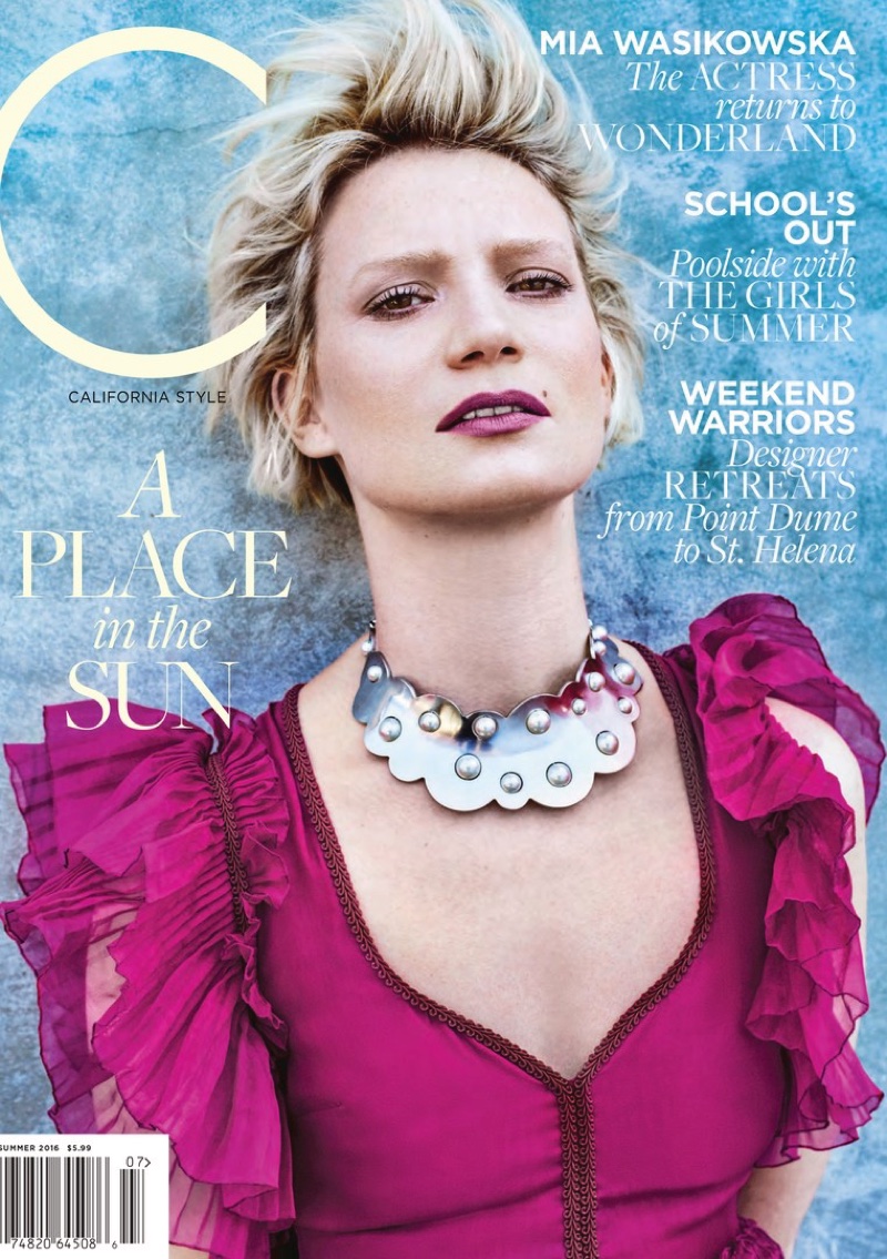 Mia Wasikowska on C Magazine Summer 2016 Cover