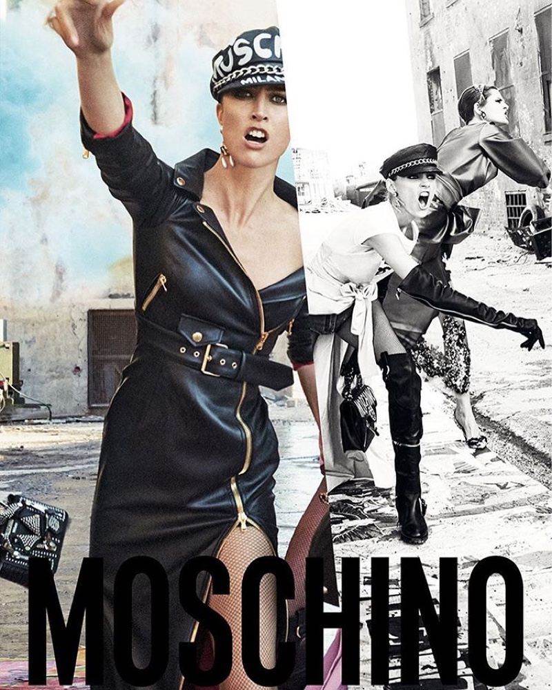 Raquel Zimmermann stars in Moschino's fall-winter 2016 campaign