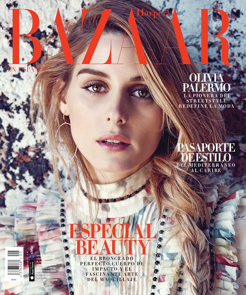 Olivia Palermo on Harper's Bazaar Mexico June-July 2016 Cover