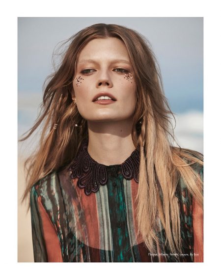Saara Sihvonen Hits Beach in Dreamy Dresses for ELLE Kazakhstan