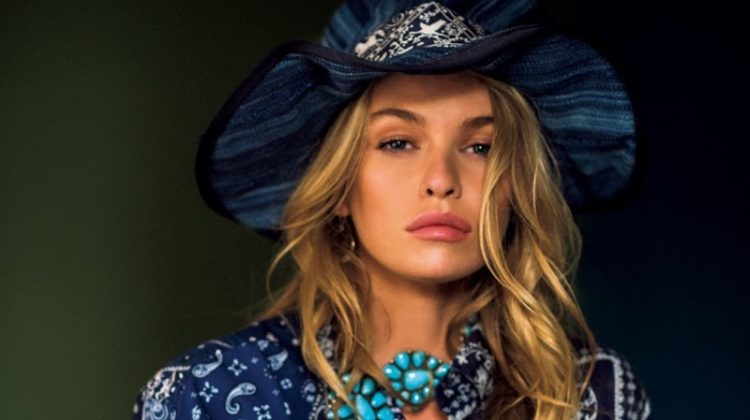 Stella Maxwell Embraces Bold Prints & Patterns for Vogue Japan