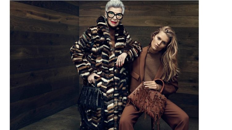 Toni Garrn Joins Iris Apfel for Aigner’s Fall 2016 Campaign