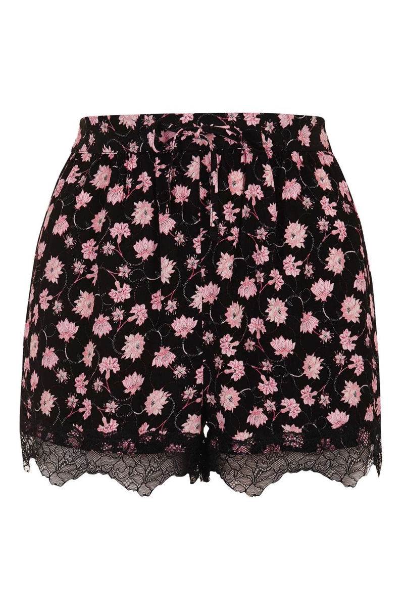 Topshop Floral Lace Shorts