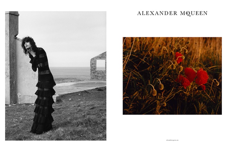 Mica Aganaraz stars in Alexander McQueen's fall-winter 2016 campaign