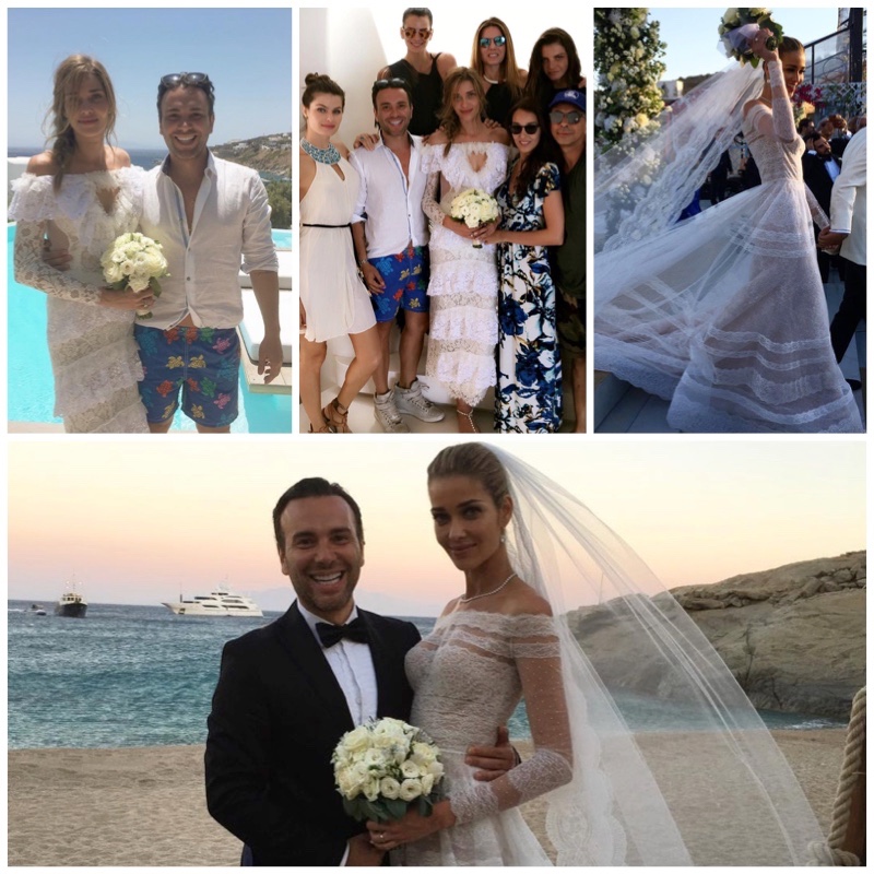 See Ana Beatriz Barros' wedding dress. Photos: Instagram