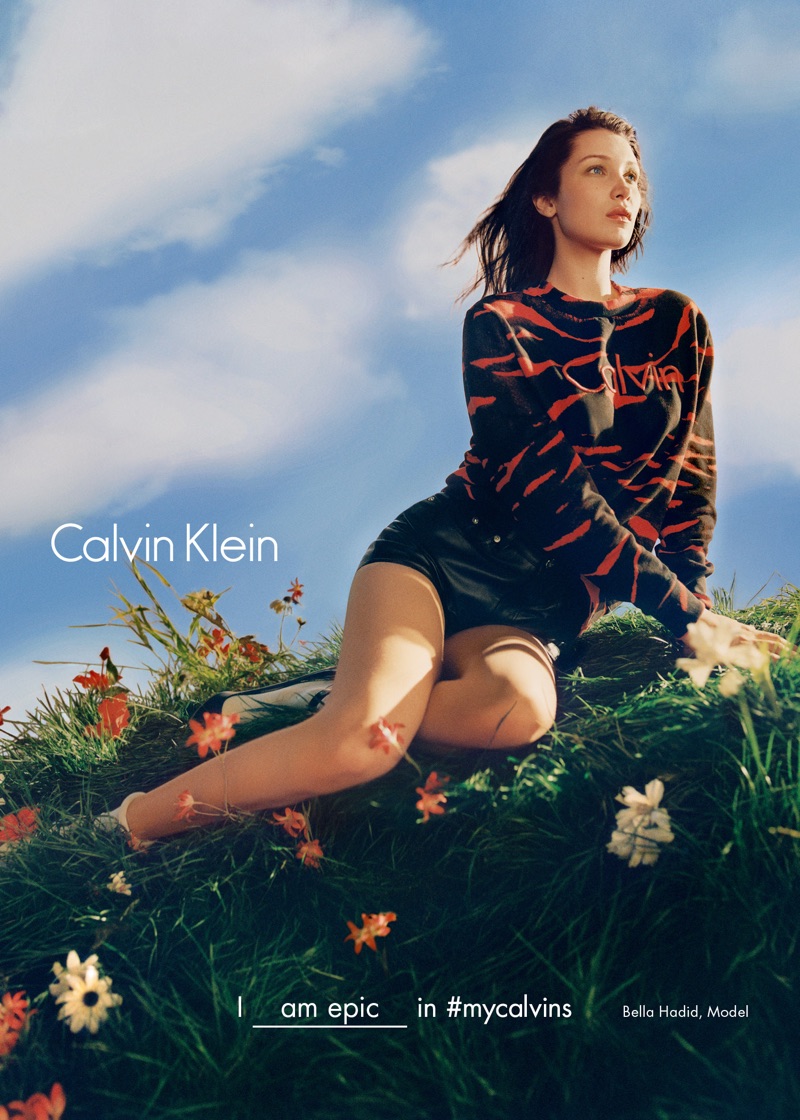 Bella Hadid for Calvin Klein Fall/Winter 2016 Campaign