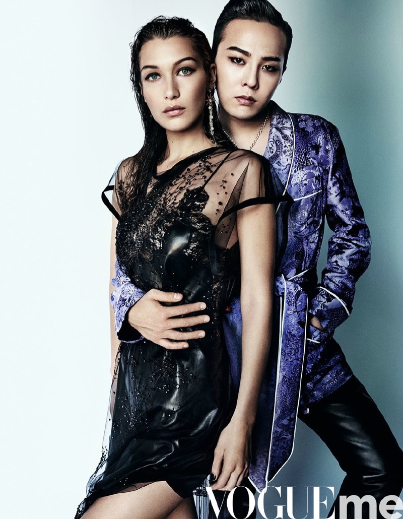 Bella Hadid poses for Vogue China Me with G-Dragon