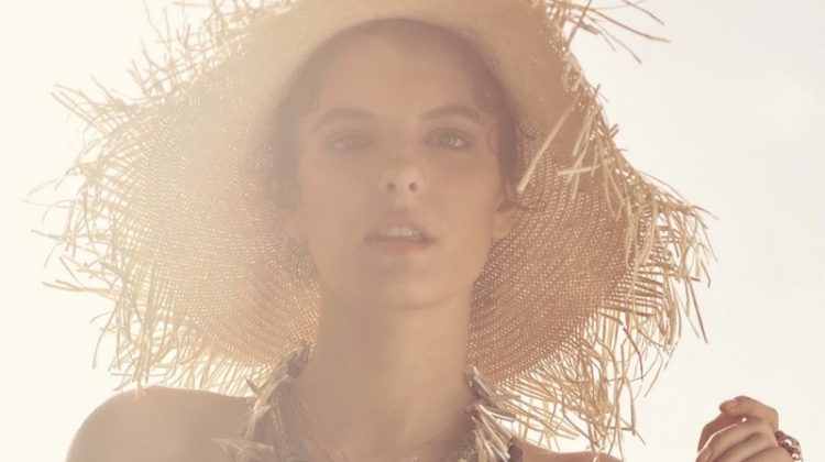Carmen Ceclan Hits the Beach in Castaway Styles for Tatler Russia