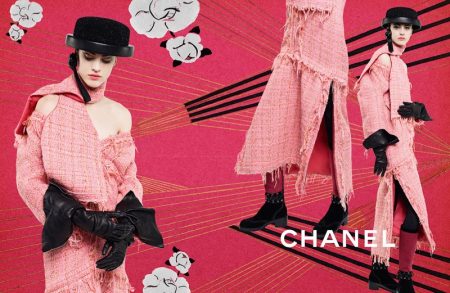 chanel boscono mariacarla lagerfeld izvrsni nove vizuali kampanje knitwear showcases fashiongonerogue campanha