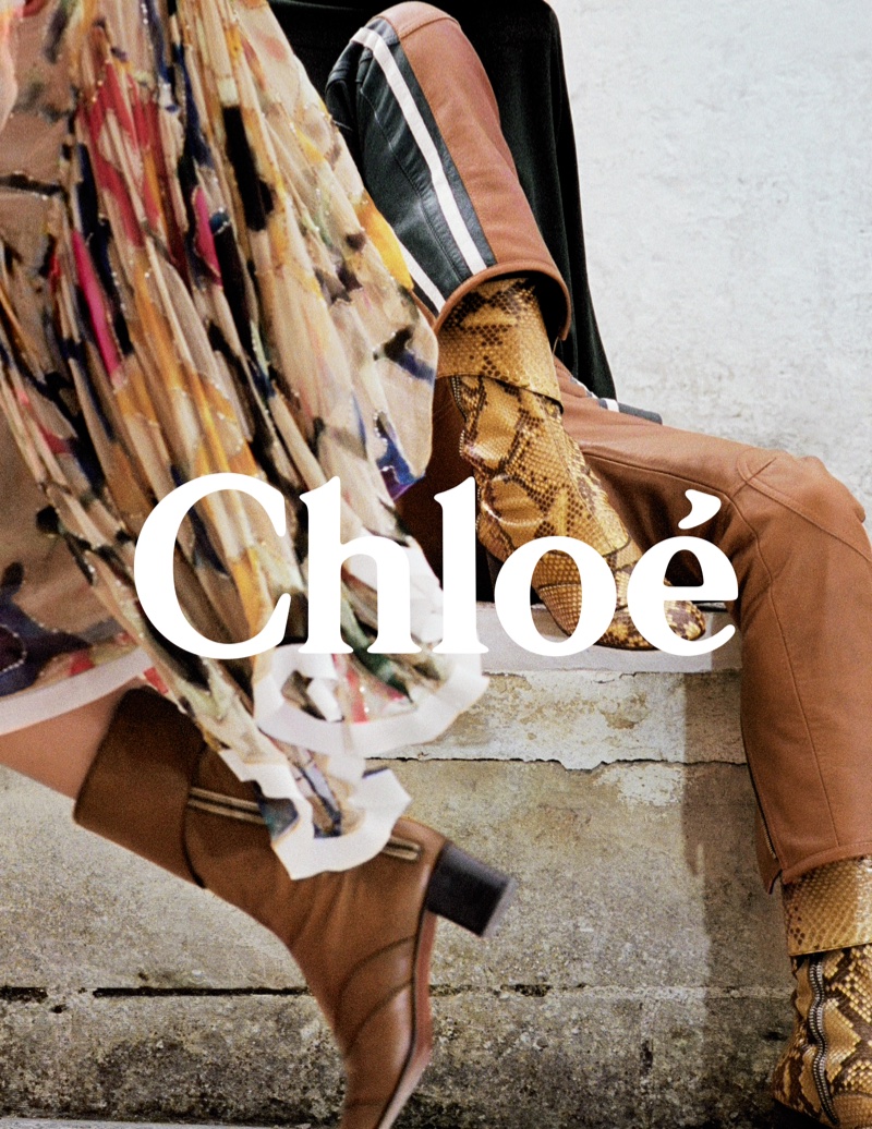 Chloe spotlights leather boots in fall 2016 campaign