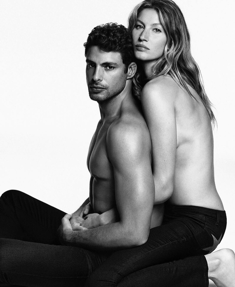 Gisele Bundchen gets up close and personal with Cauã Reymond in Givenchy's 2016 campaign