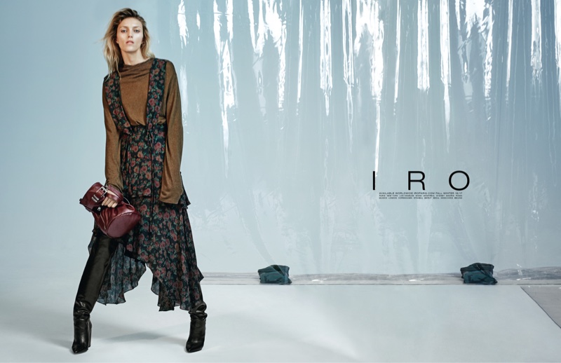 Anja Rubik stars in IRO's fall-winter 2016 campaign