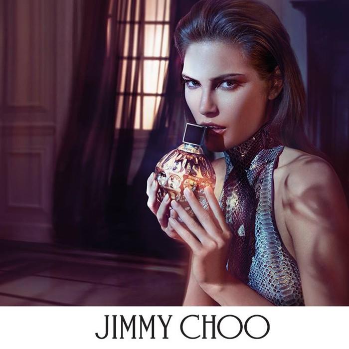 Catherine McNeil stars in Jimmy Choo fragrance campaign