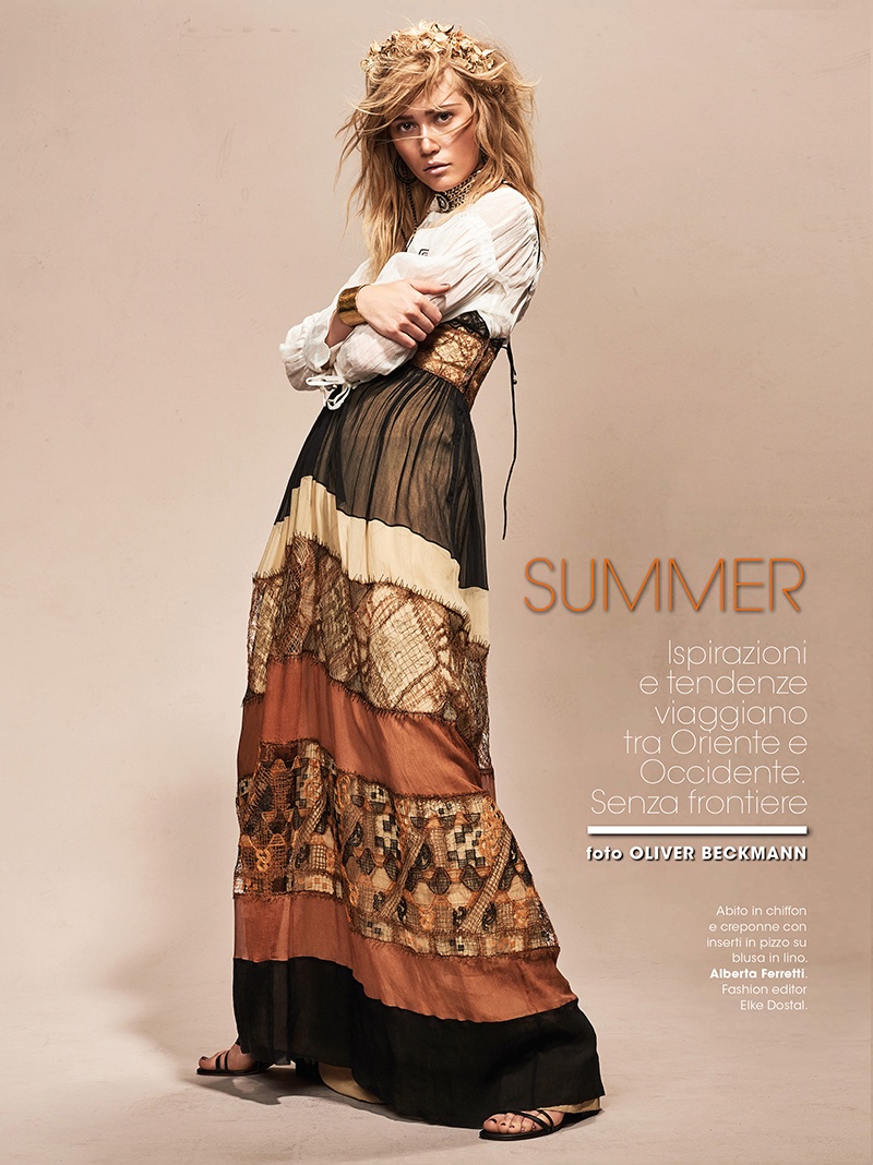 Josefin Bresan stars in Glamour Italy's July issue