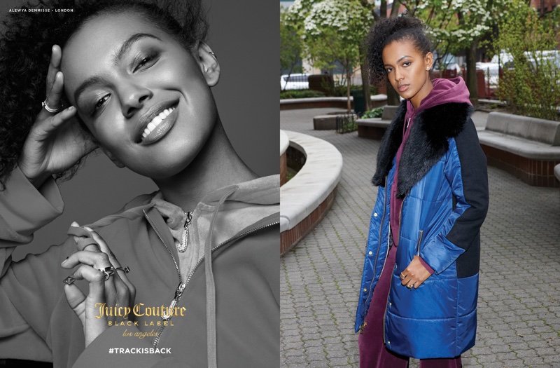 Alewya Demmisse stars in Juicy Couture’s fall-winter 2016 campaign