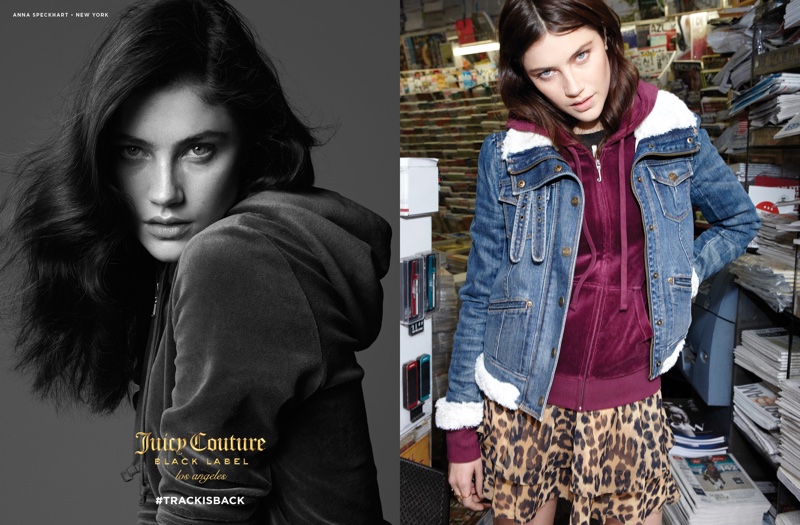 Anna Speckhart stars in Juicy Couture’s fall-winter 2016 campaign