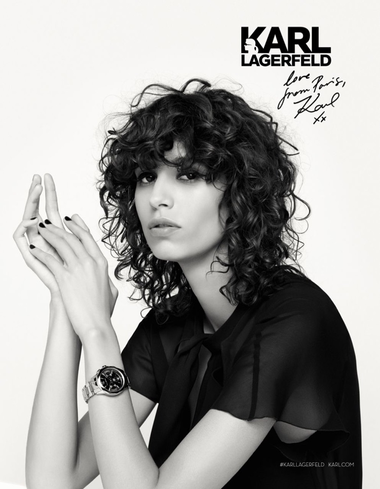 Mica Arganaraz stars in Karl Lagerfeld's fall-winter 2016 campaign