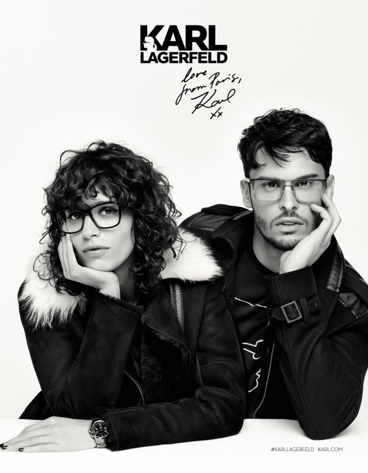 Karl Lagerfeld Eyewear fall-winter 2016 campaign