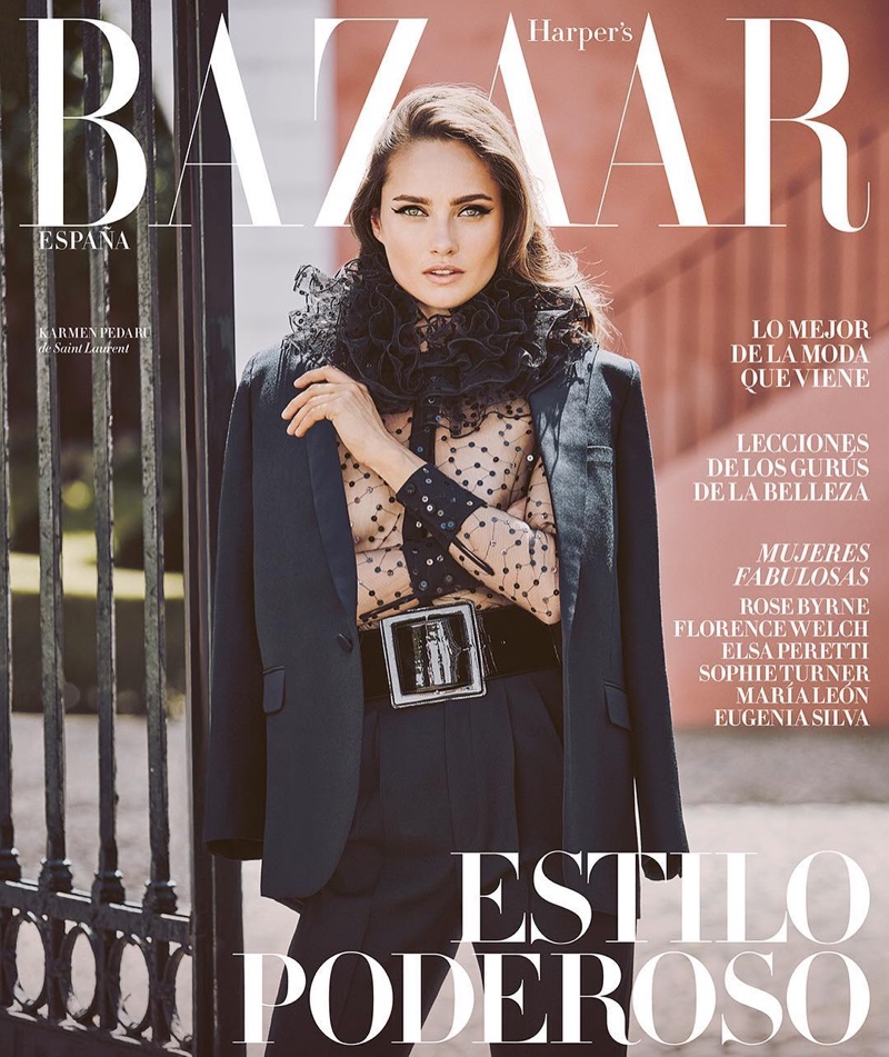 Karmen Paedaru on Harper's Bazaar Spain August 2016 Cover