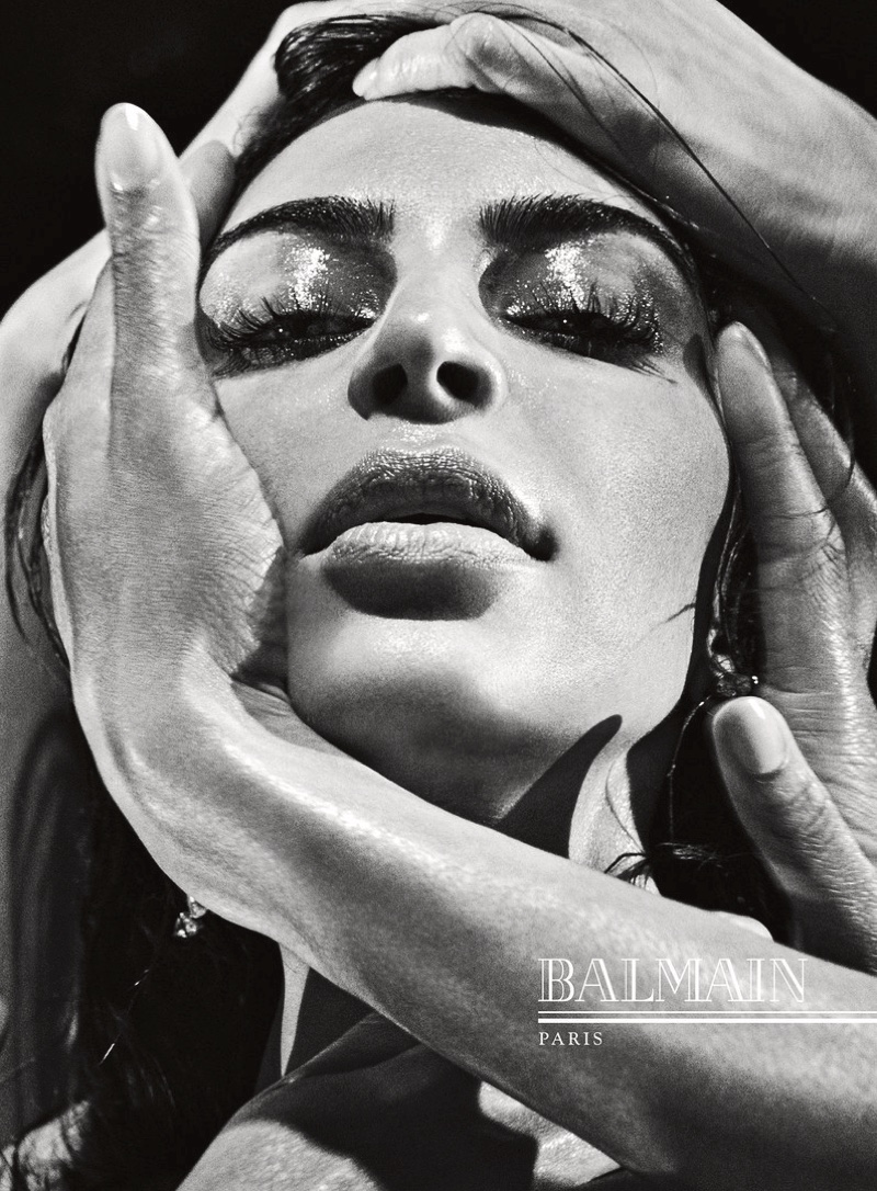 Kim Kardashian gets her closeup in Balmain's fall-winter 2016 campaign