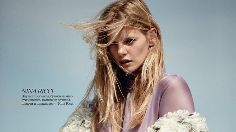 Marloes Horst Poses in Statement Fashions for ELLE Russia