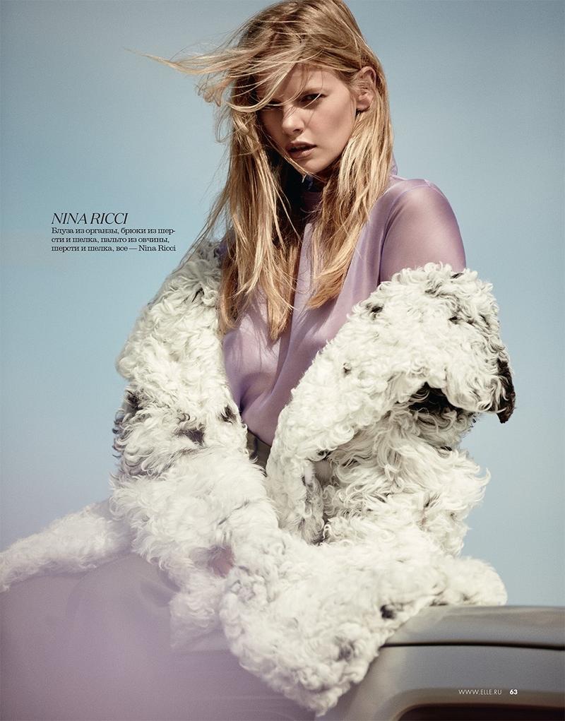 Marloes Horst looks pretty in pastels wearing Nina Ricci