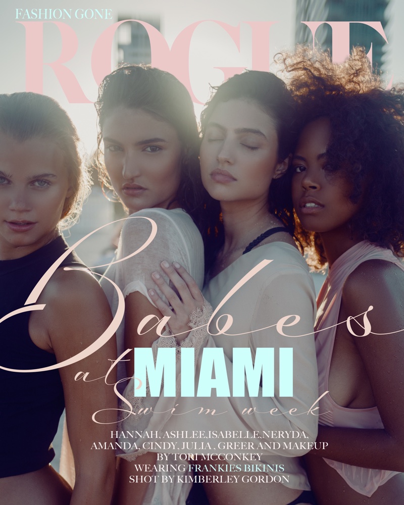 Kimberley Gordon photographs Miami Swim Week Models 