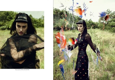 Sarah Brannon is a Glamorous Wild Child in Vogue Ukraine – Fashion Gone ...