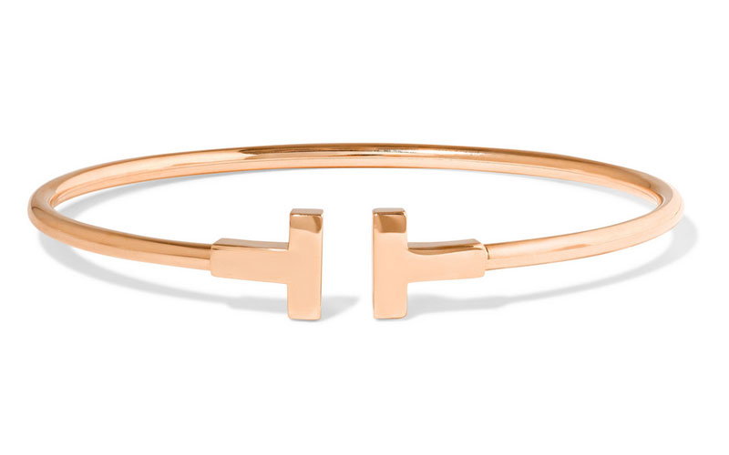 Tiffany & Co. T-Wire 18-Karat Rose Gold Bracelet