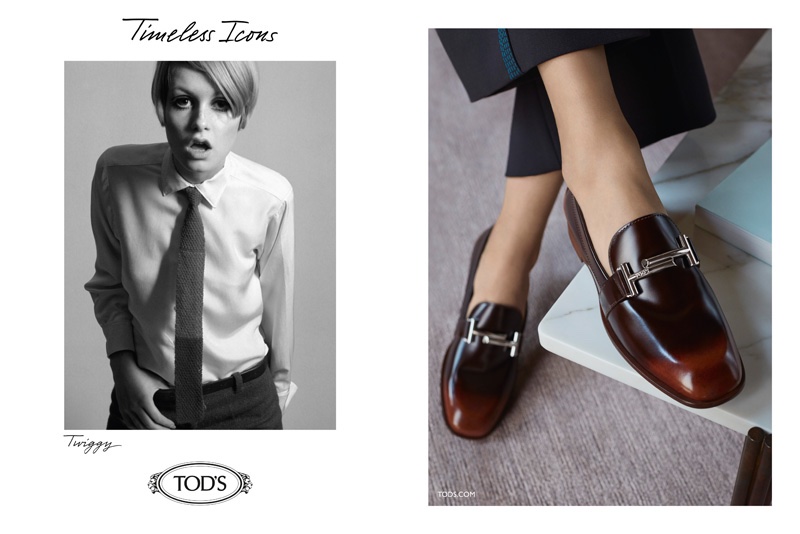 Tod's features Twiggy in fall-winter 2016 campaign