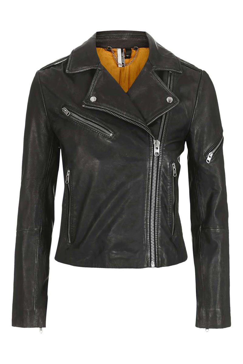 Topshop Leather Biker Jacket
