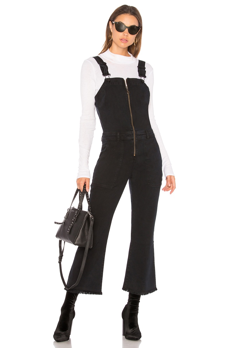 ei8ht dreams Zip Front Crop Flare Overall $224