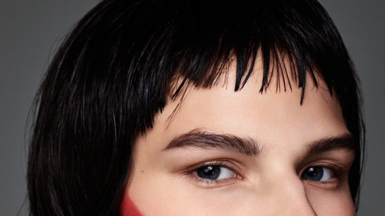Adela Stenberg Models Graphic Makeup Looks for Vogue Russia