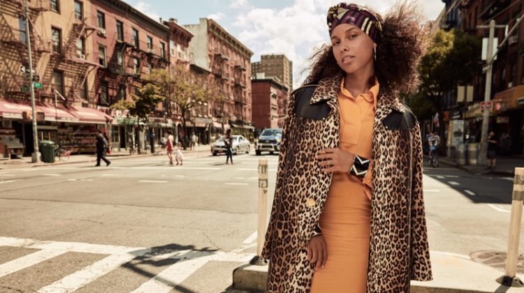 Alicia Keys Hits the Streets of New York City for Grazia France