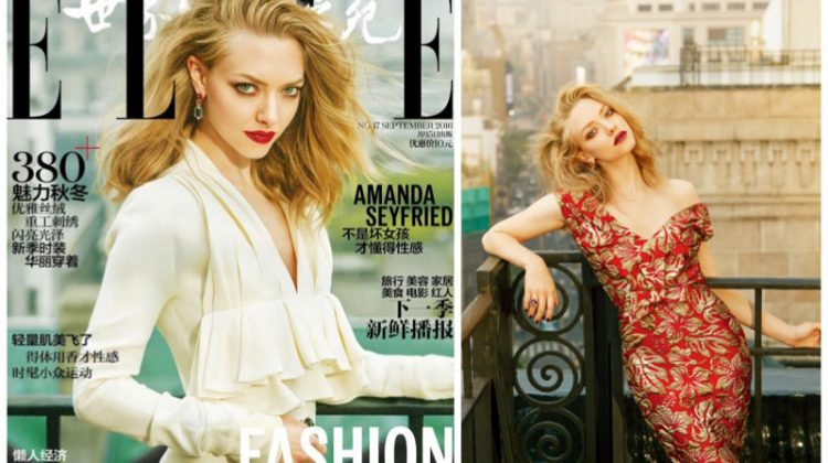 Amanda Seyfried Stuns in Glamorous Looks for ELLE China